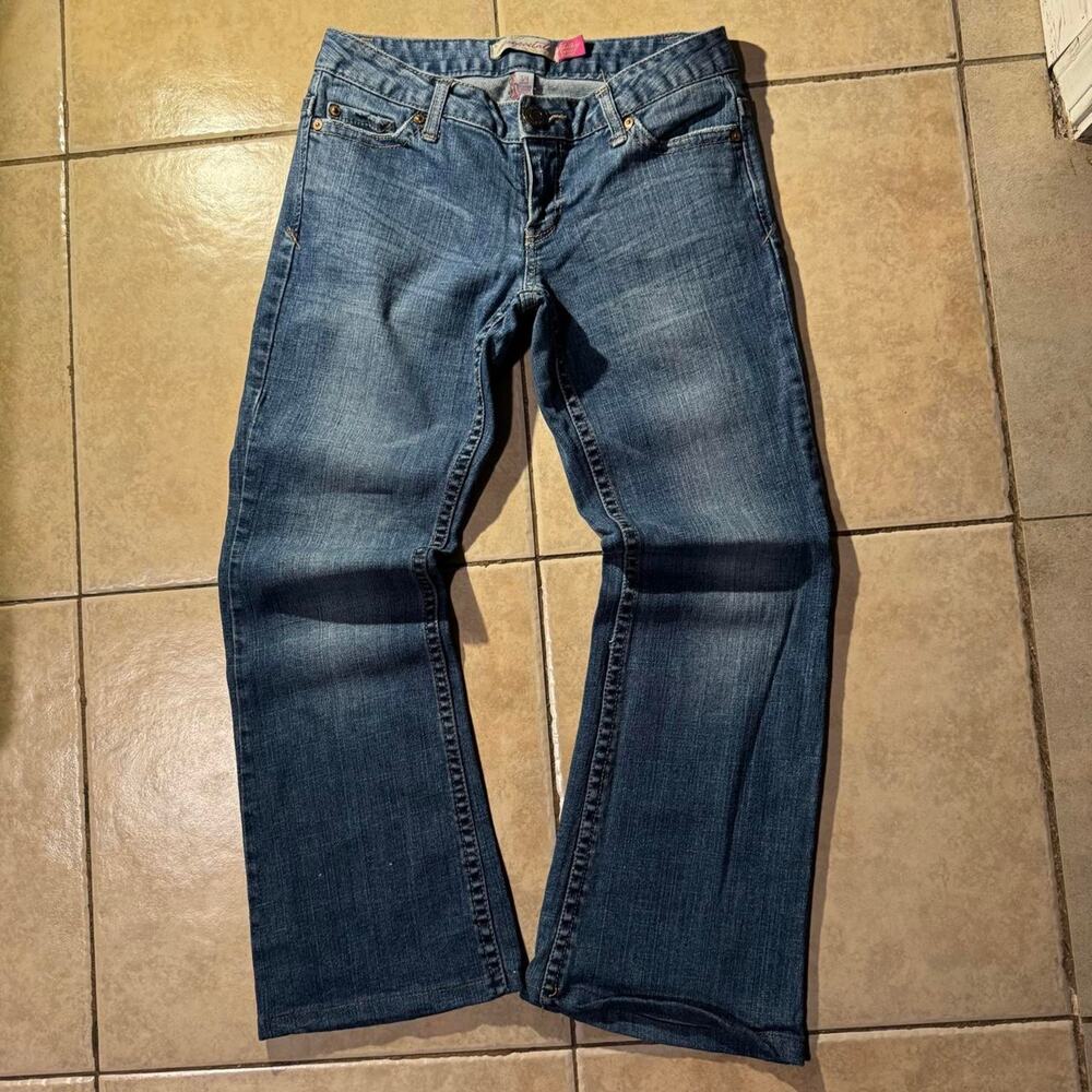 Vintage y2k 2000s aeropostale low rise bootcut Denim jeans Size 3/4 in womens